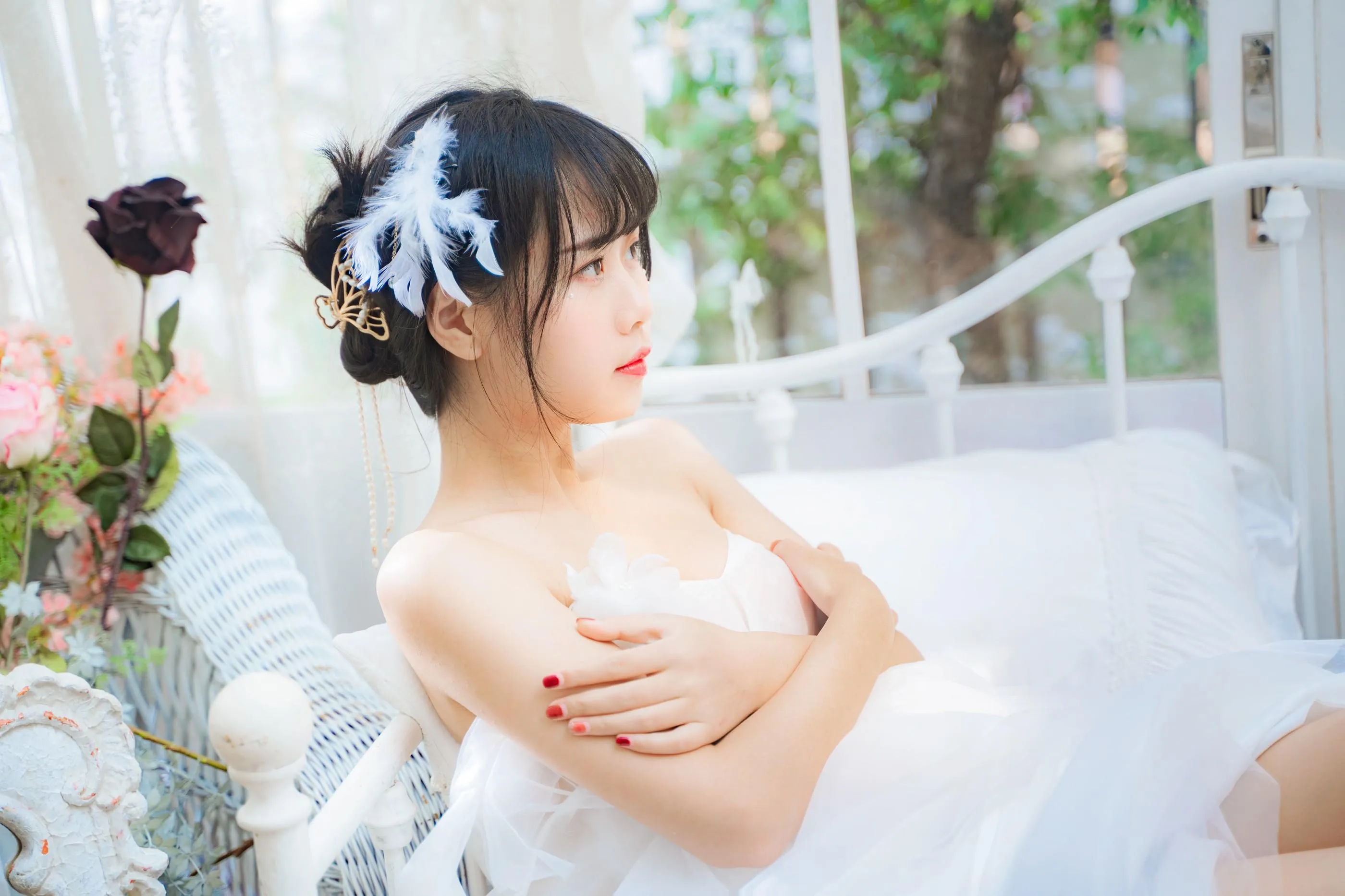 [艺图语] 2022.05.28 纯白花嫁 萌芽儿o0 [33P]插图4